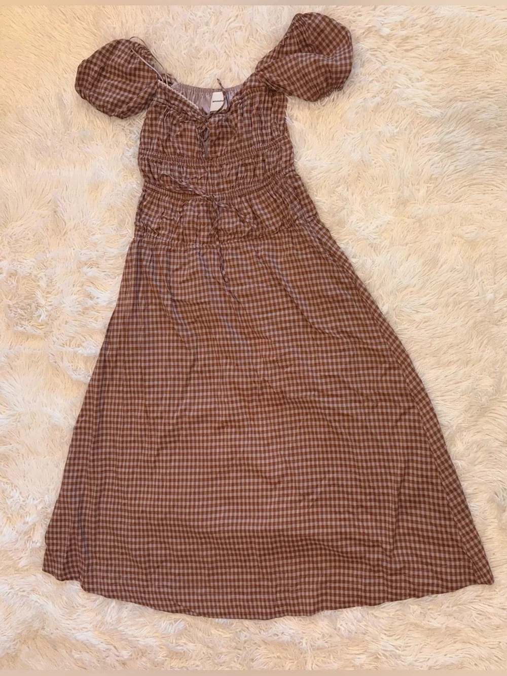 NEW Reformation Rhett Cotton Midi Dress sz 6 - Picture 3 of 7